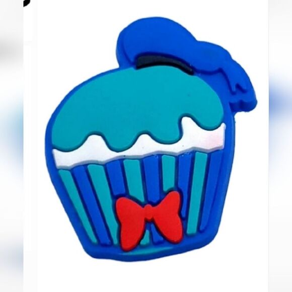 5pc Crocs Shoe Charms Disney Mickey Mouse Donald Duck Set Cupcake Bows Variety - Picture 3 of 6